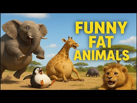 Funny Fat Animals | Funniest Animated Short | You Can’t Stop Laughing - 2025