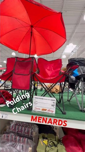 FOLDING WEB CANOPY QUAD & STRAP OUTDOOR LAWN EVENT CHAIRS MENARDS #foldingchairs #menards