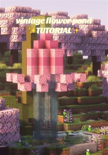 cute n cozy flower pond tutorial 🌷 @Finchcare 🐣 #finchpartner #minecraftbuilding #minecraftinspo #buildideas #girly #fypage