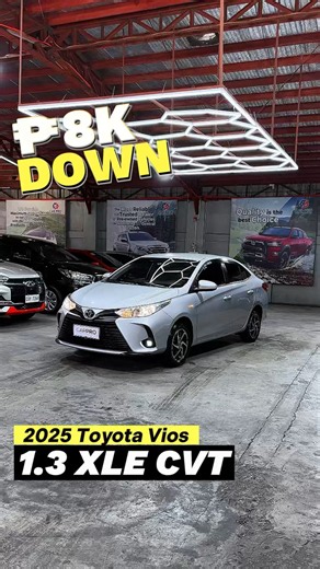 Drive home the 2024 Toyota Vios 1.3 XLE CVT AT in elegant Silver Metallic