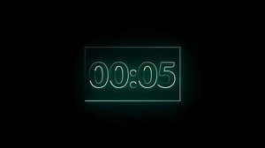 5 Seconds Countdown Animation On Black Stock Footage Video (100% Royalty-free) 3460307547 | Shutterstock