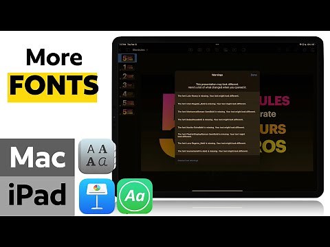 How to Install More Fonts on Your iPad (Fix Keynote Font Warnings!)
