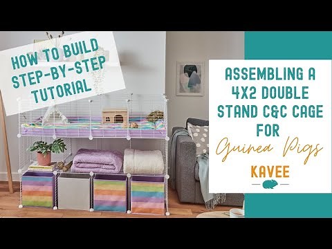 How to build a 4x2 Double Stand C&C Cage for Guinea Pigs