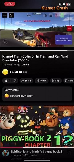 Kismet Train Collision Sound Effect in train and rail yard simulator (2025)