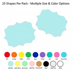 25 Pack - Paper Bracket Rectangle Shapes, Paper Rectangle Bracket Shapes, Bracket Paper Shapes, DIY Cardmaking Supplies, Scrapbook Supplies - Etsy