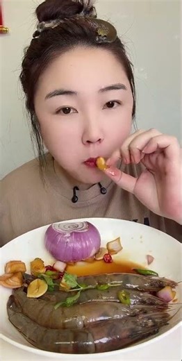 🦐 MUKBANG ASMR 🦐 Crispy Salted Shrimp eating 🦐