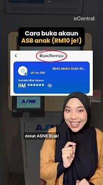Tutorial Cara Buka Akaun ASB Anak 2026 (Akaun ASNB Bijak/Remaja) #simpanan