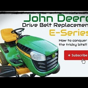John Deere Drive Belt Replacement