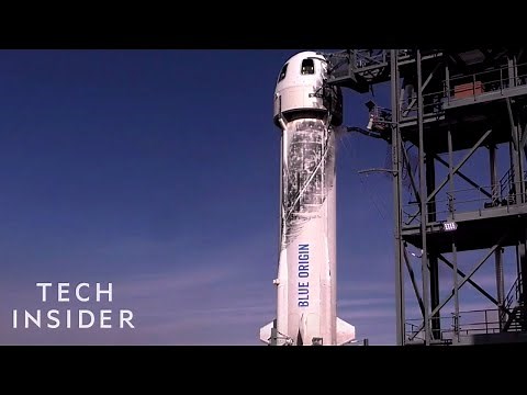 Watch Jeff Bezos' Blue Origin Rocket Go To Space And Land Back On Earth