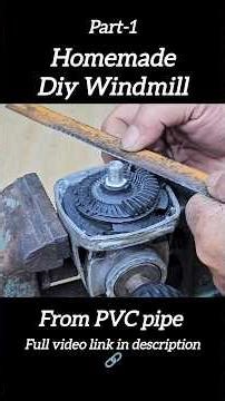 Homemade Diy Windmill From PVC pipe | #windmill #diy #dcmotor #inventions #machine #experiment #pvc