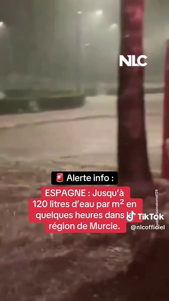 Le sud-est de l'Espagne est frappé à son tour par des intempéries d'une violence extrême, la région de Murcie enregistrant des précipitations exceptionnelles. En l'espace de quelques heures seulement, des météores d'une intensité rare ont déversé jusqu'à 120 litres d'eau par mètre carré dans plusieurs secteurs, provoquant des crues éclair et la montée subite des eaux sur la voie publique. Les communes de Los Alcázares et le secteur du Campo de Cartagena figurent parmi les zones les plus lourdeme