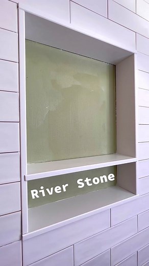How to install Riverstone tile. #bathroomrenovation #construction #diy #realestate #tutorial #tileinstallation #tools #interiordesign
