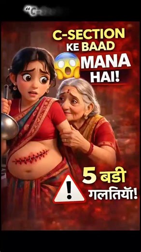 C-Section ke baad ye 5 galtiyaan mat karna!😱#newmom #newborn #csection #babycare #ytshorts #viral