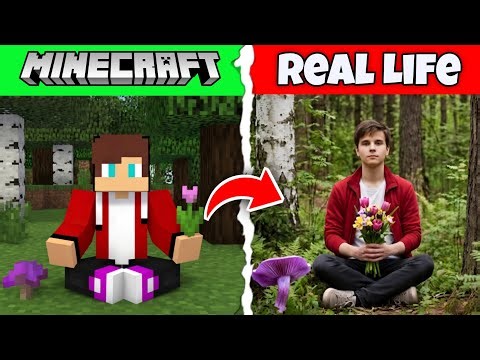 Minecraft Satisfying Mobs and Characters vs Real Life | Unpixel Real Life