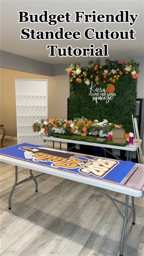 Budget-Friendly Standee Cutout Tutorial 🎉 | DIY Event Hack #shorts #diy