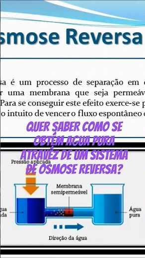 Quer saber como funciona uma osmose reversa?