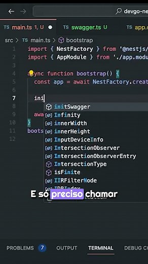 API documentada automaticamente com Nestjs e SWAGGER