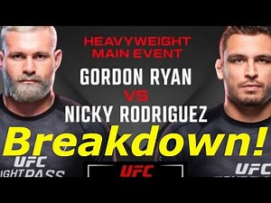 Gordon RYAN vs NICKY Rodriguez BREAKDOWN! Highlights & Analysis