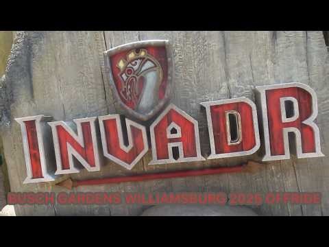 InvadR Busch Gardens Williamsburg 2025 Offride (No Copyright)