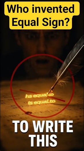 How The Equals Sign Was Invented 🟰🤨 (EXPLAINED)😱 #Shorts #YtShorts #Viral #HistoryFacts #Math