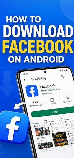 How to download Facebook on android #shorts #trending #viral