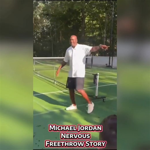 Here's the footage of Michael Jordan being nervous to shoot a free throw in front of children, from the story he told on NBC. #NBA #MichaelJordan #3ptcnvrsn | The 3 Point Conversion