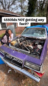 22K views · 1.1K reactions | HELP!! It won’t stay started & idk why its not pulling any gas #455olds #buickregal #femalemechanic | Tamela Cook | Facebook