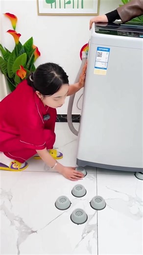 4PCS Anti-slip And Noise-reducing Washing Machine Feet Non-slip Mats Refrigerator Anti-vibration Pad