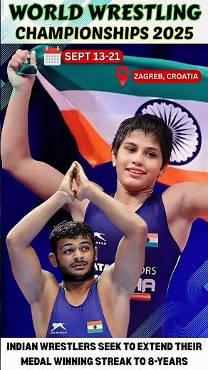 India at World Wrestling Championship 2025 | Full Squad, Dates & Medal History