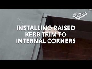HOW TO INSTALL RAISED KERB TRIM TO INTERNAL CORNERS - INTEGRA-TRIM BY FLEXIPROOF®