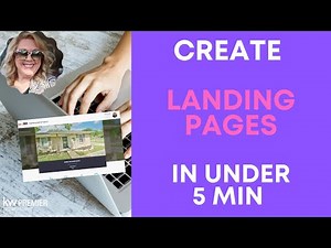Keller Williams | Create | Landing Pages | In under 5 minutes | In Command