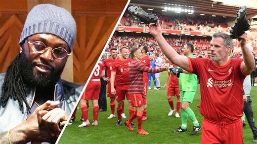 Emmanuel Adebayor: Jamie Carragher's treatment of Mohamed Salah is disrespectful