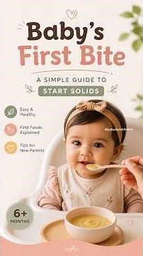 Baby’s First Bite Guide 👶🥣 | Best Feeding Position + Smooth Purees + 3 Day Rule!