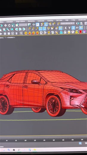 3D modelling 🚙 3D max Corona render #youtube #youtubeshorts #car #automobile #3d #art #tutorial #cg