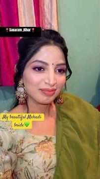 My beautiful Mehndi bride💚 #trending #makeup #makeupartist #makeuptutorial #beautyindustry #viral