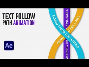 Amazing Text Follow Path Animation | After Effects beginner friendly Tutorial