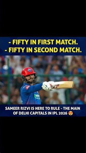 Sameer Rizvi 50+50🔥 DC ka naya boss Rizvi aa gaya 💥🏏