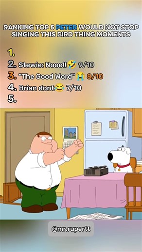Peter Wouldn’t Stop Singing This Song 😭 | Funniest Family Guy Moments #petergriffin #familyguy