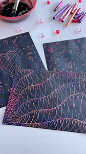 21K views · 150 reactions |  DIY HEART THEMED SCRATCH ART ️ Take a...