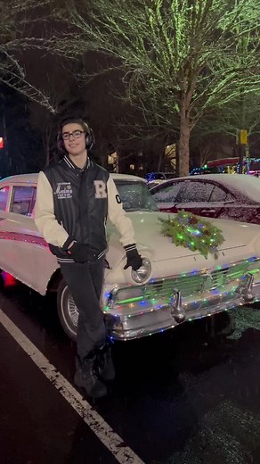 Anthony's Classic 1957 Ford Custom 300 at Woodinville Christmas Light Parade