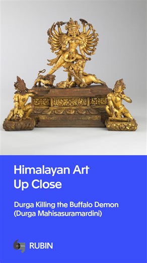 Durga is a fierce warrior goddess in Hinduism, whose worship is widespread in the Kathmandu Valley, especially during the fall harvest when Durga rituals abound. In this month’s #HimalayanArtUpClose video, Rubin Museum Senior Curator Dr. Elena Pakhoutova and Dr. Beth Harris of Smarthistory illuminate the story of Durga killing the demigod Mahisha depicted in a dynamic gilded sculpture. Watch the full video: http://therubin.org/durga The Rubin Museum of Art has teamed up with Smarthistory to brin