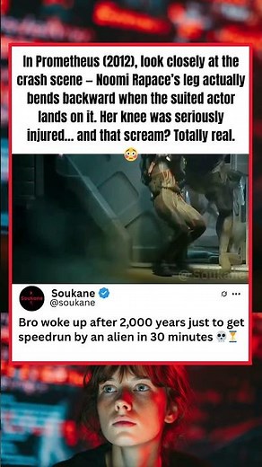 Prometheus 2012 Scene Where the Scream Was REAL 😳