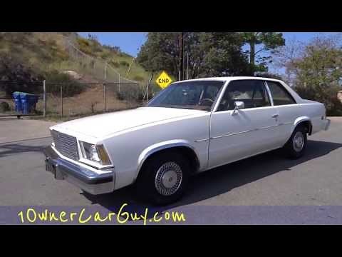 Chevrolet Malibu Classic Coupe 1979 1 Owner 5.0L 305 V8 Small Block Chevelle Nova Muscle Review