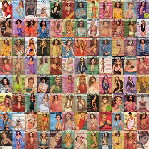 Vintage Cosmo Magazine Cover Collage Kit | Teen Room Decor (digital) - Etsy