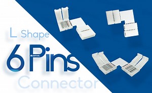 How to connect a light strip with a 6-pin LED connector