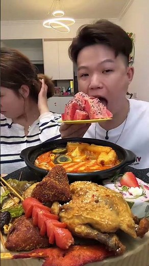 The happiness of a food lover is enjoying while eating!