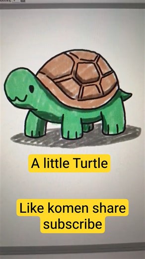 Turtle #shortvideo #art #turtle #turtleart #animeeart #cute #cuteanimals #viralvideo #viral #animals
