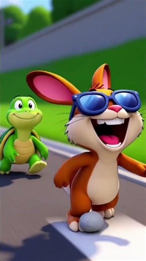 The Rabbit Who Never Stopped Running 🐇💨#Cartoons#Funny