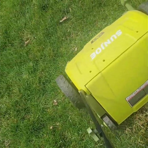 Sunjoe use for spring grass project quick pass and use.