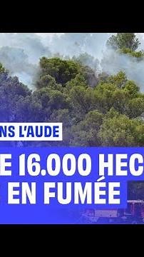 Incendie dans l'Aude : les pompiers toujours sur le qui-vive face à un feu d'une ampleur inédite
